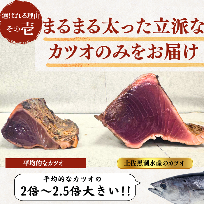 藁焼き -生- 鰹のタタキ ＜本数：半本〜3本セット 量：250~1500g　目安：1~8人前＞