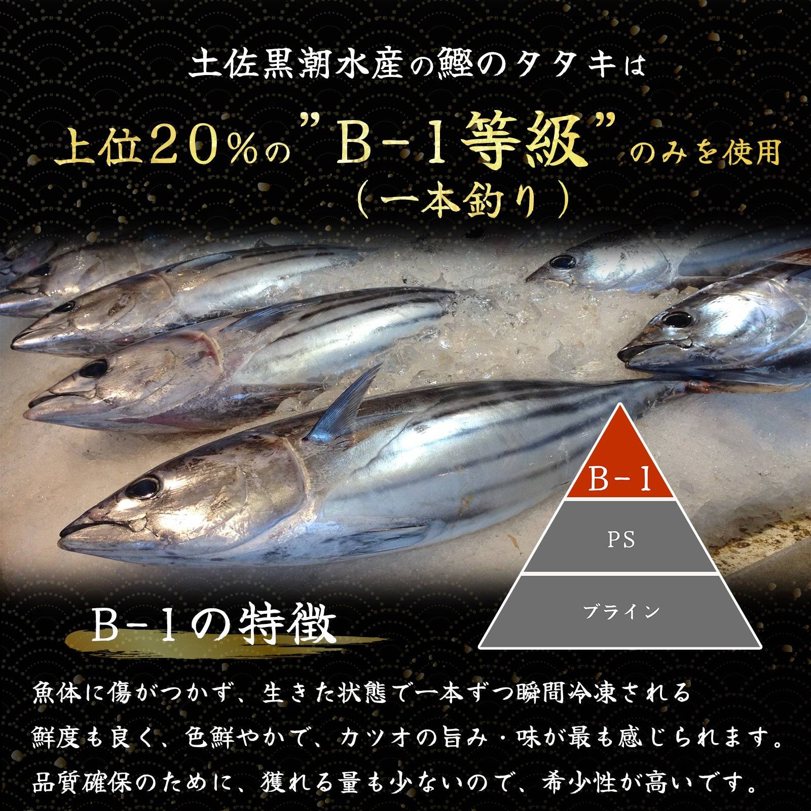 藁焼き -冷凍- 鰹のタタキ ＜本数：半本(×2)〜3本セット 量：500~1500g 目安：2~8人前＞ 【土佐黒潮水産】公式オンラインショップ 黒潮水産